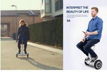 Airwheel S8 two wheel electric walkcar wins not only from externality. 